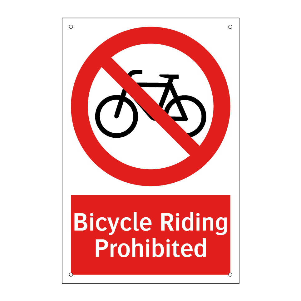 Bicycle Riding Prohibited