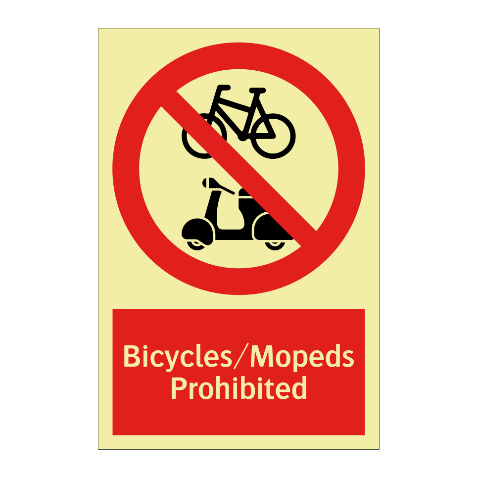 Bicycles/Mopeds Prohibited