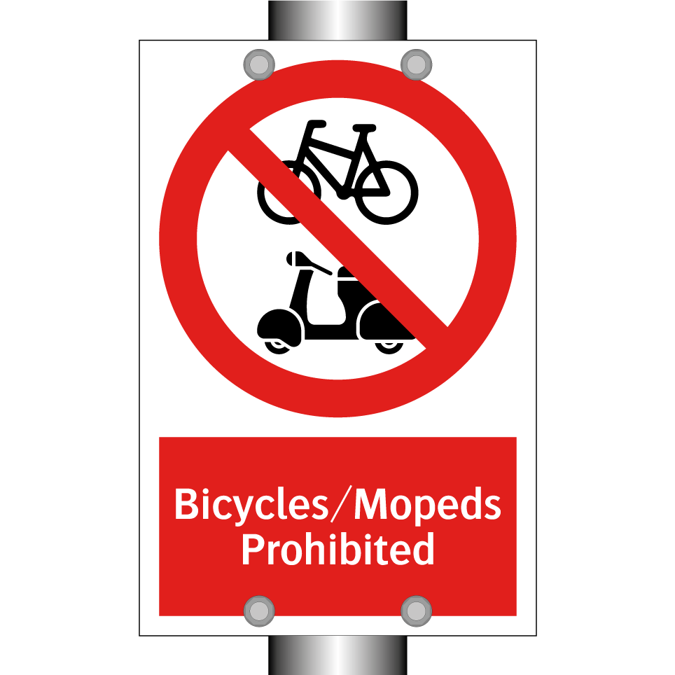 Bicycles/Mopeds Prohibited