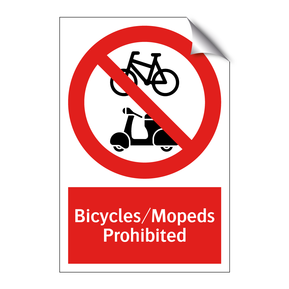 Bicycles/Mopeds Prohibited