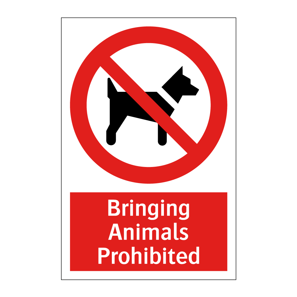 Bringing Animals Prohibited