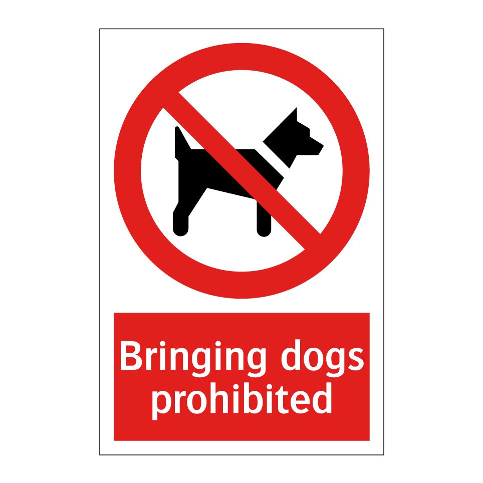 Bringing dogs prohibited