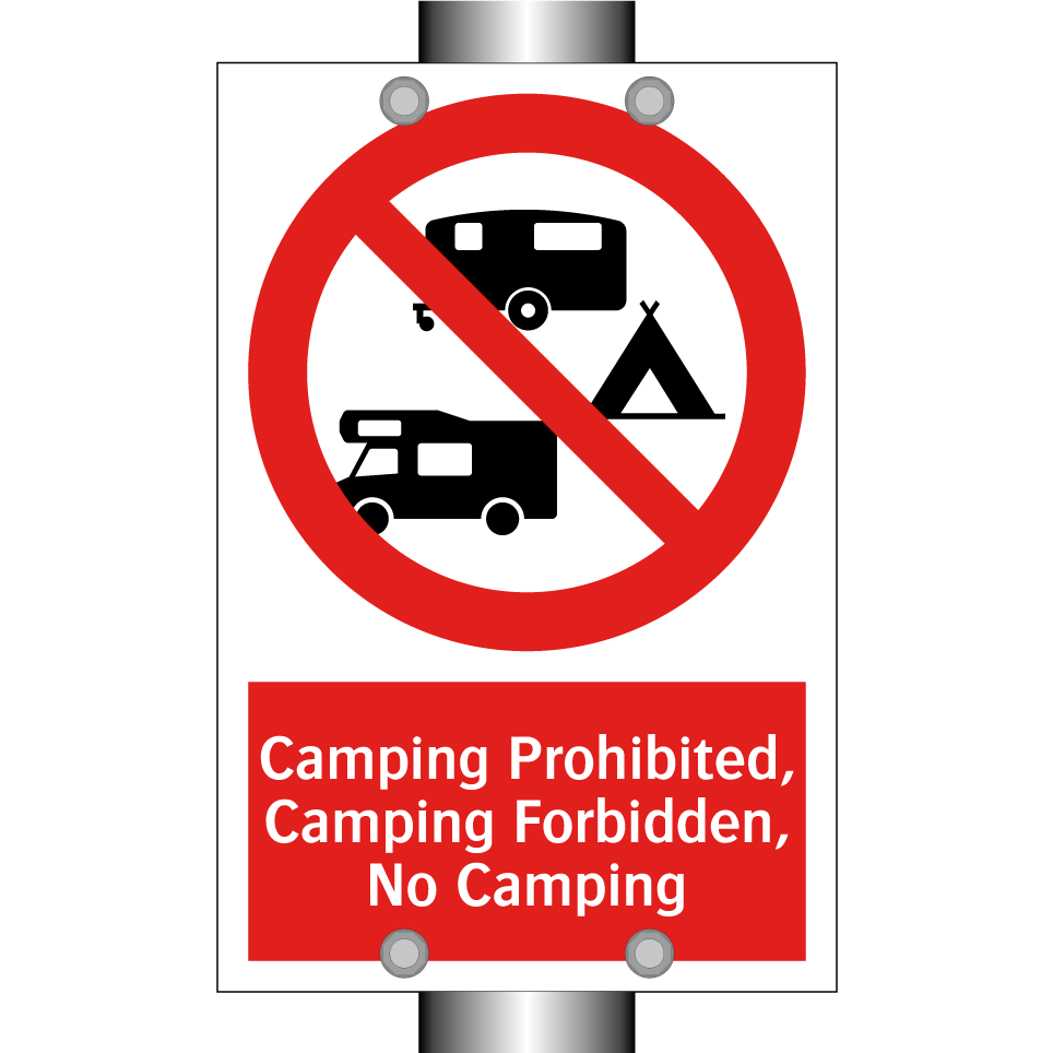 Camping Prohibited, Camping Forbidden, No Camping