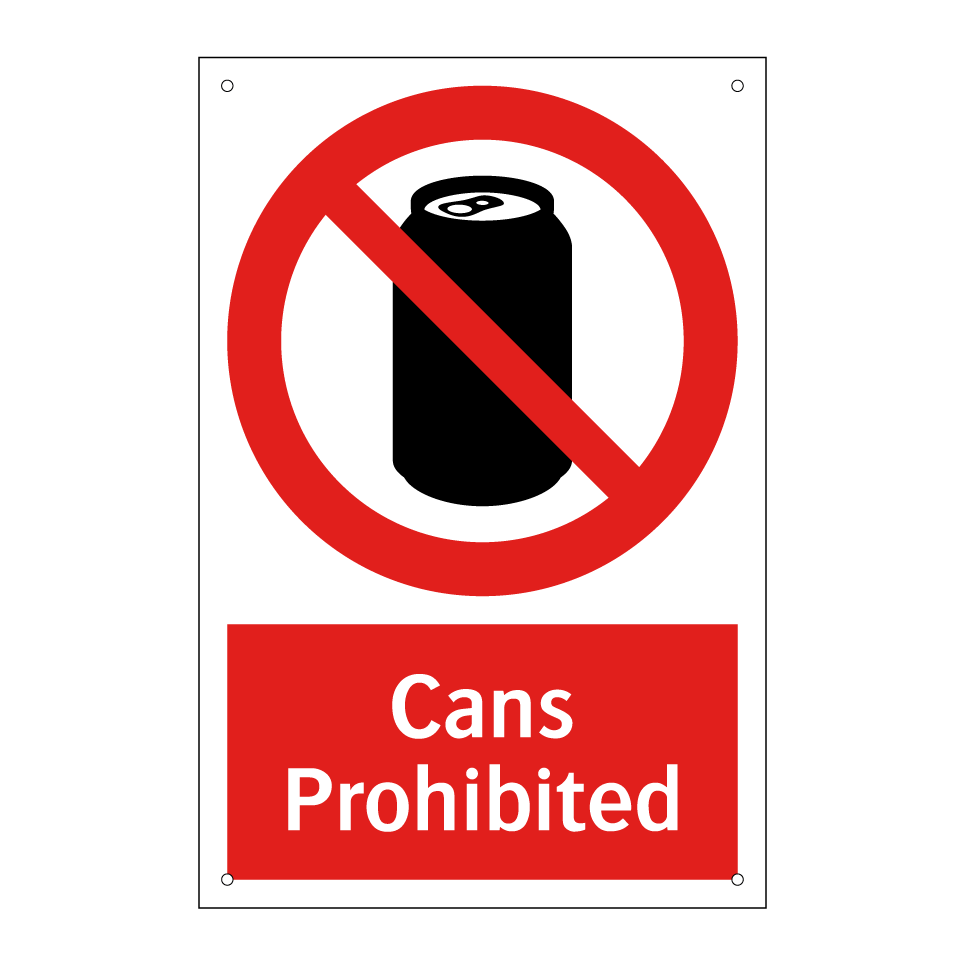 Cans Prohibited