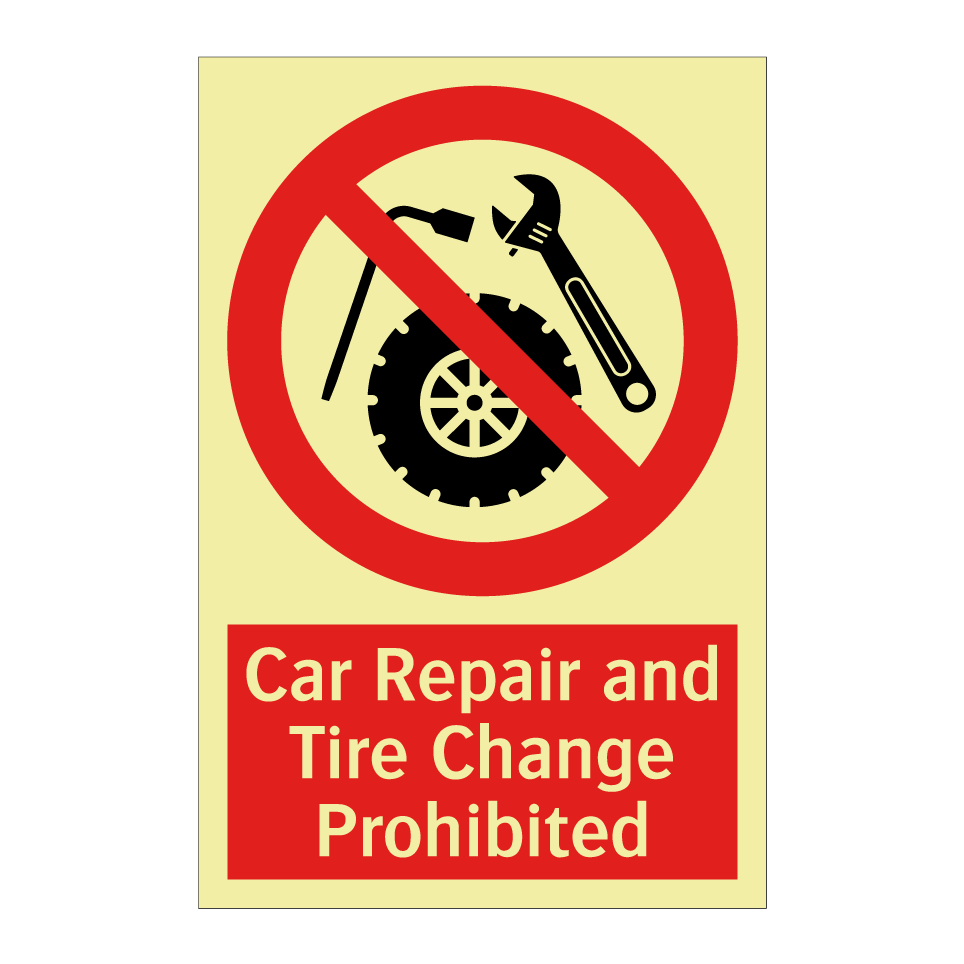 Car Repair and Tire Change Prohibited