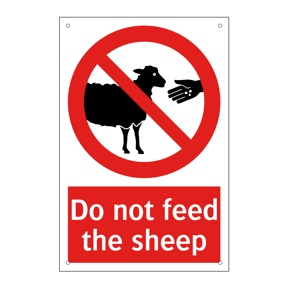 Do not feed the sheep