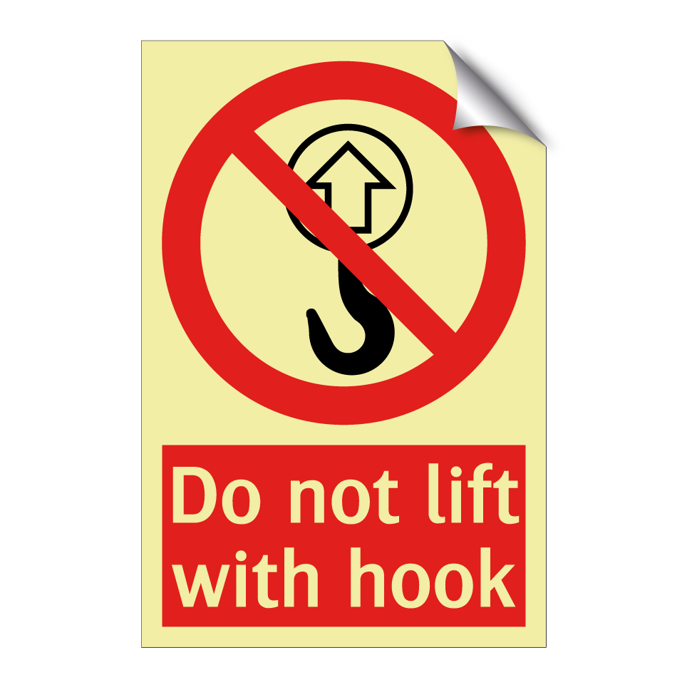 Do not lift with hook