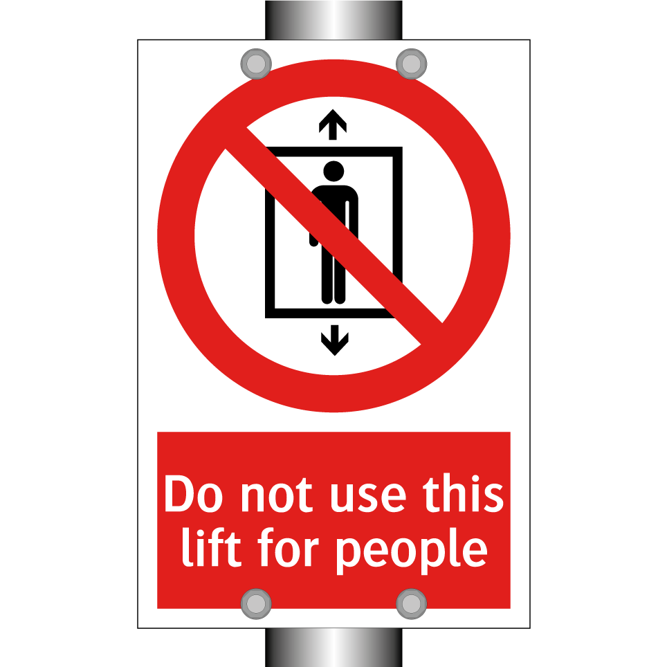 Do not use this lift for people