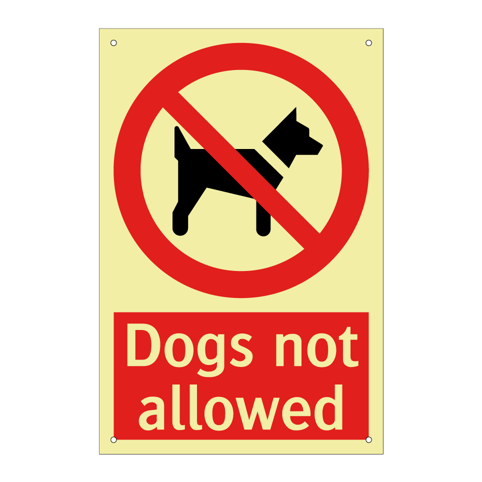 Dogs not allowed