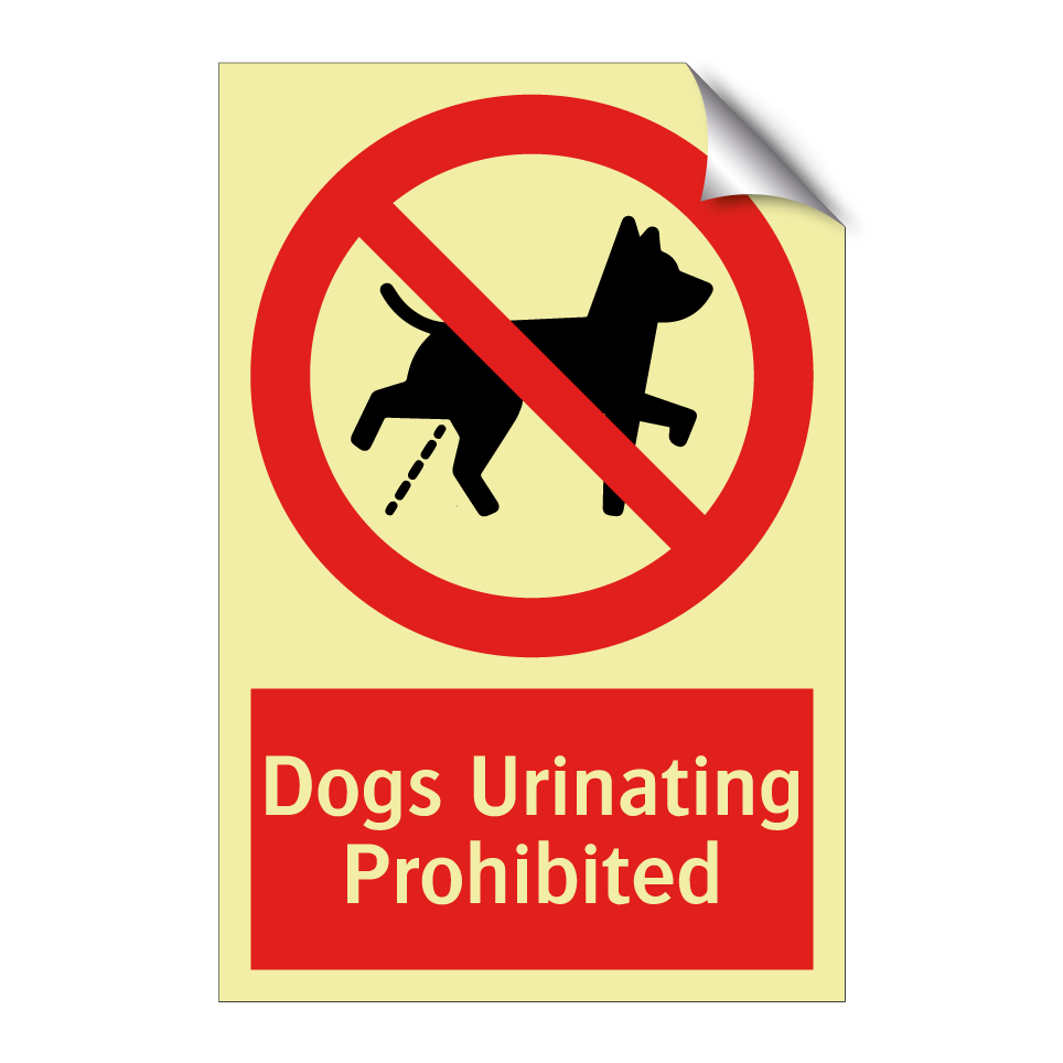 Dogs Urinating Prohibited