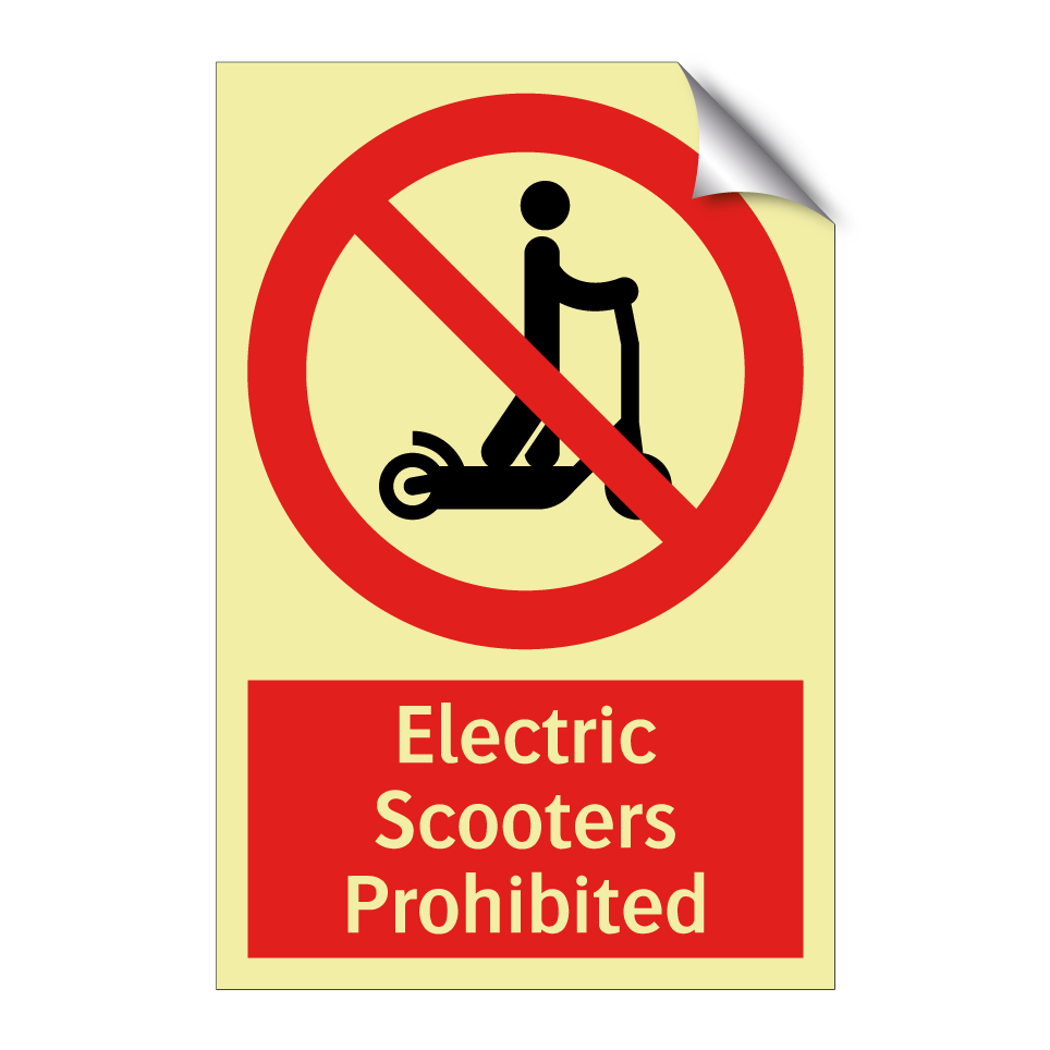 Electric Scooters Prohibited