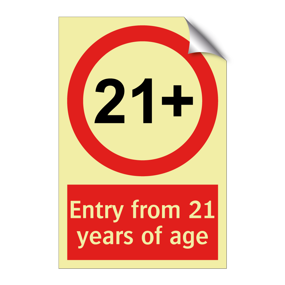 Entry from 21 years of age