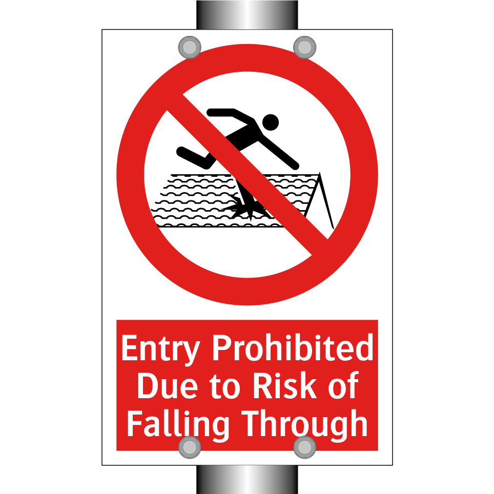 Entry Prohibited Due to Risk of Falling Through