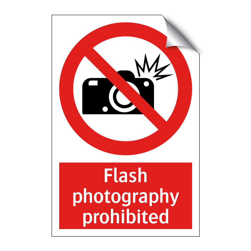 Flash photography prohibited