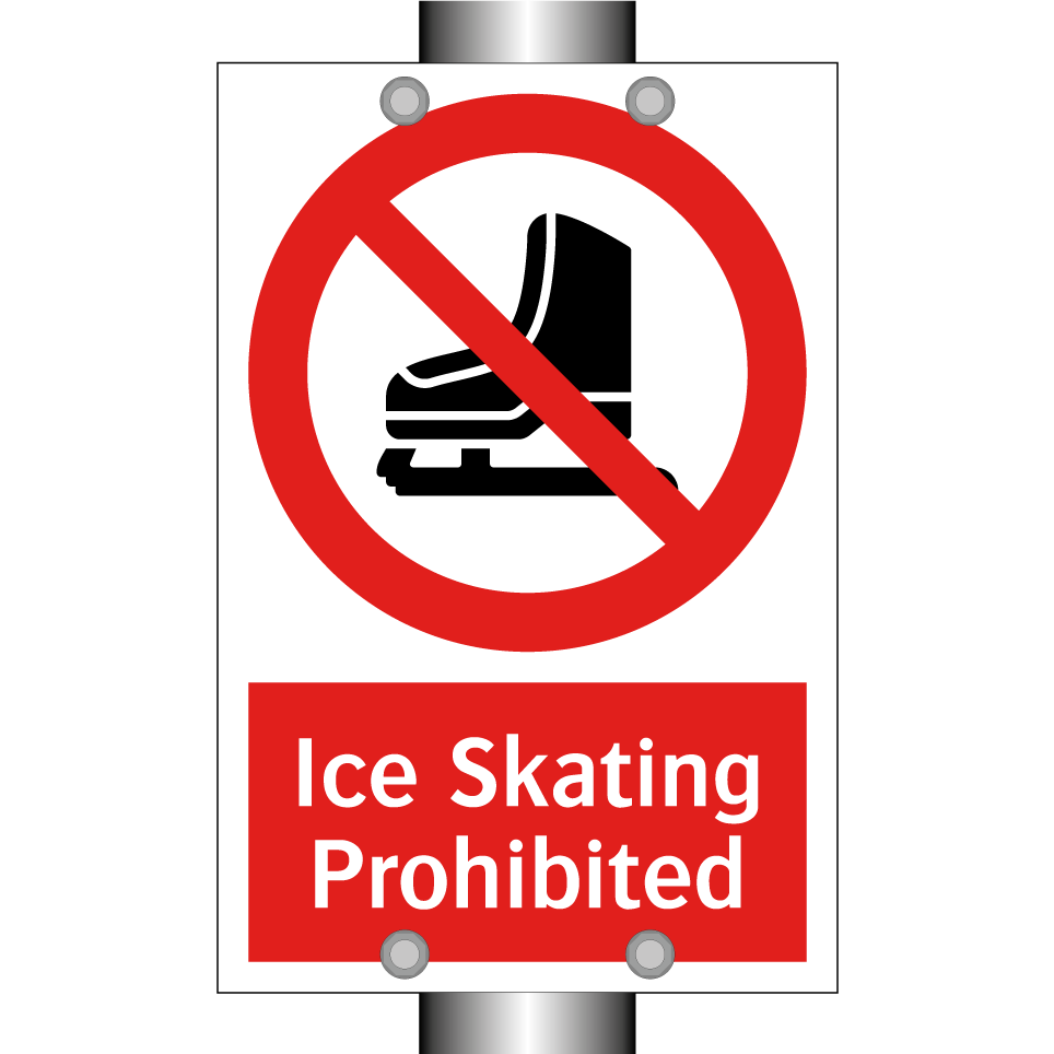 Ice Skating Prohibited