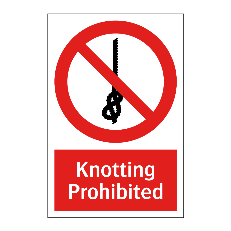 Knotting Prohibited