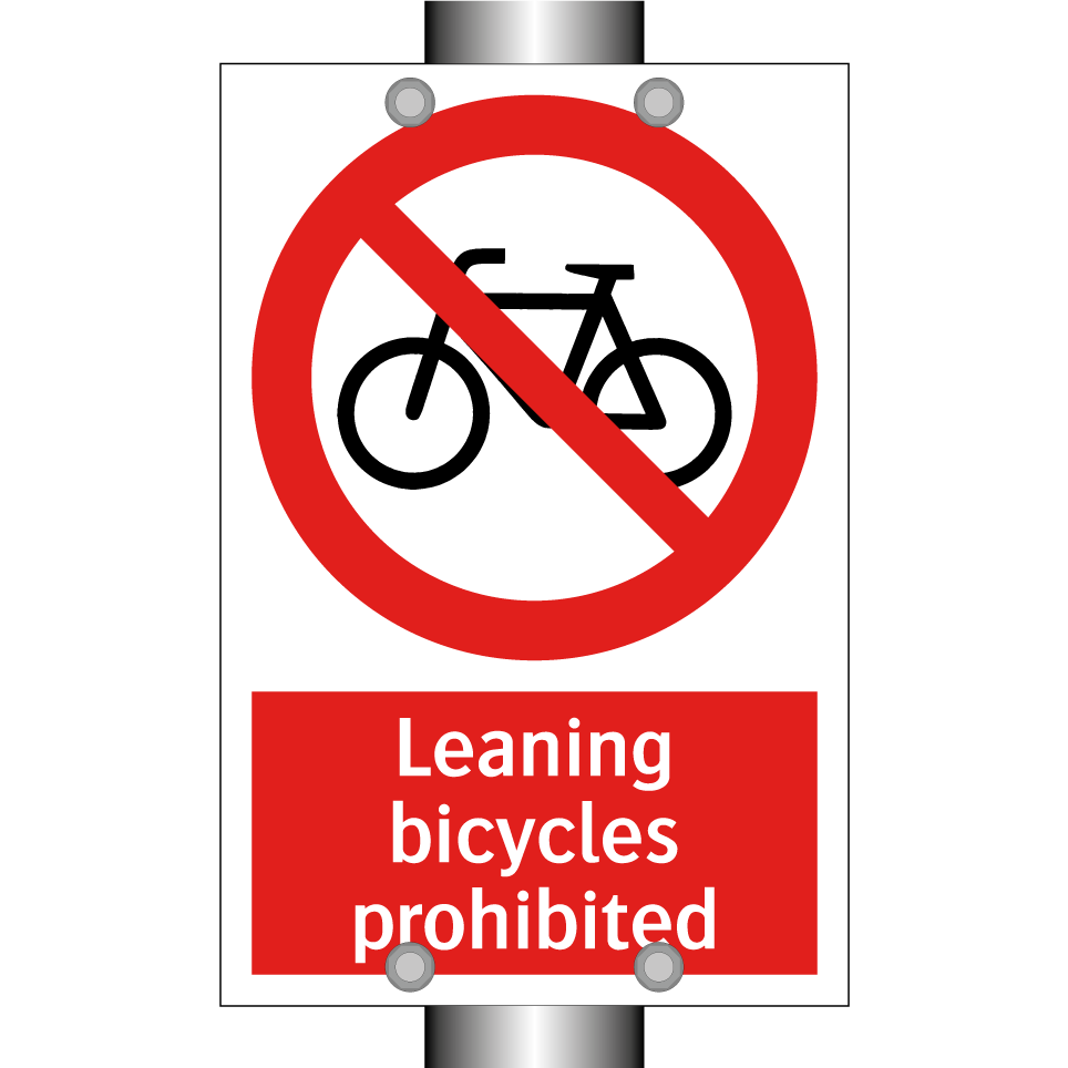 Leaning bicycles prohibited