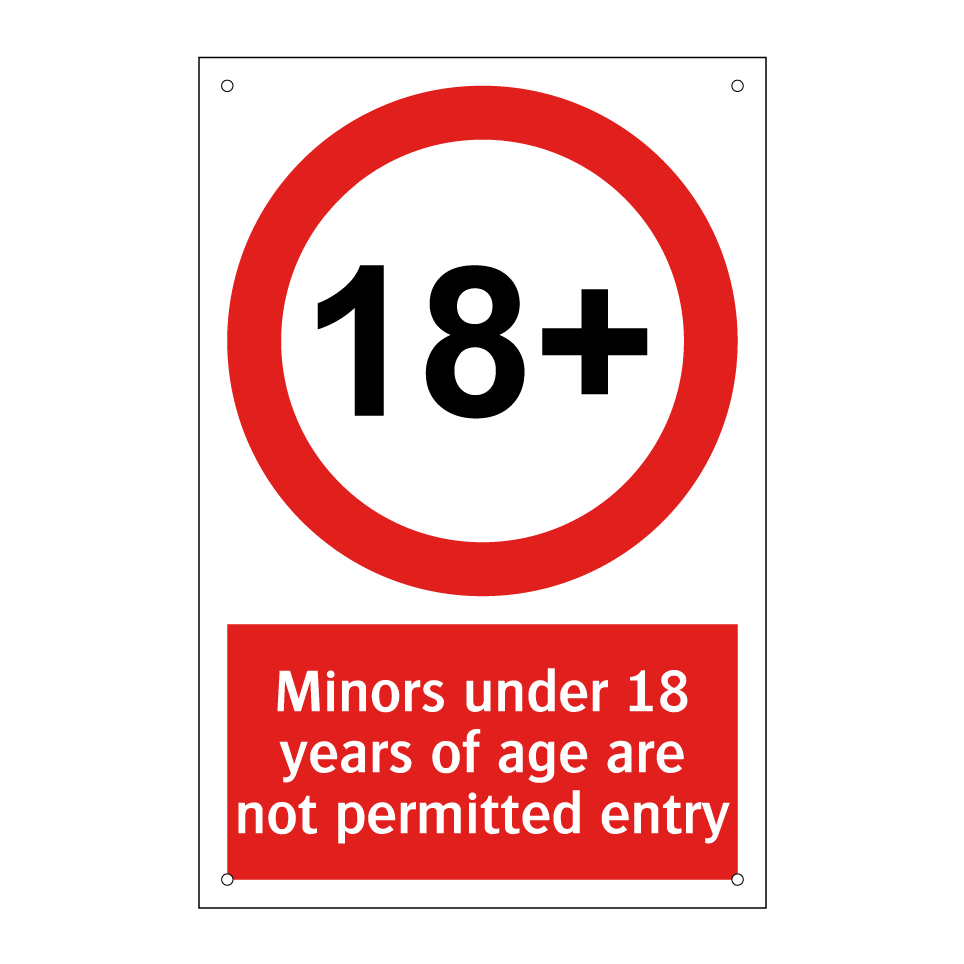 Minors under 18 years of age are not permitted entry