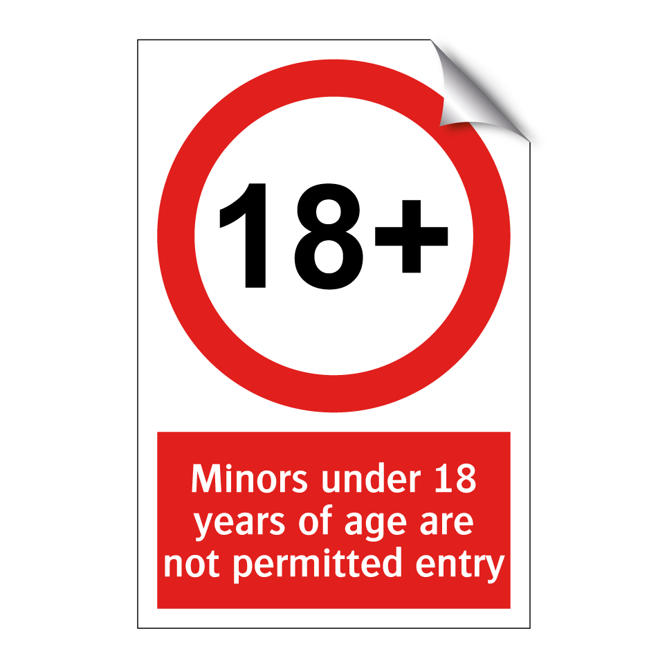 Minors under 18 years of age are not permitted entry