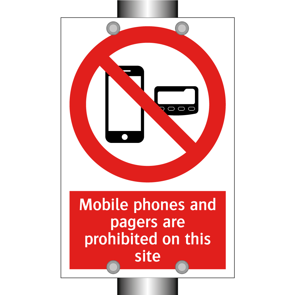 Mobile phones and pagers are prohibited on this site