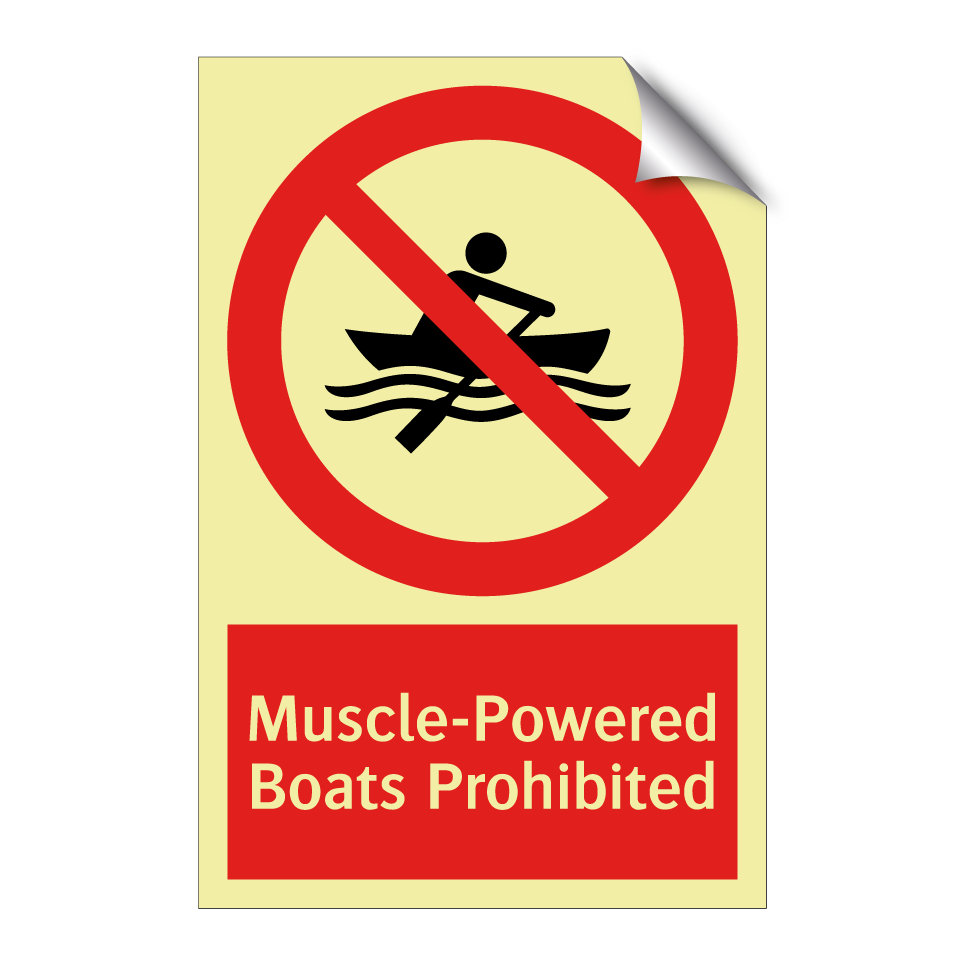 Muscle-Powered Boats Prohibited