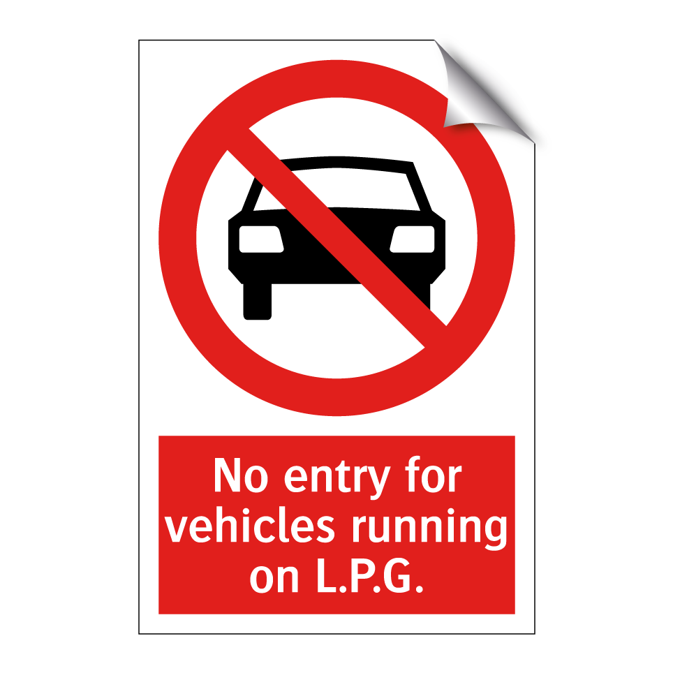 No entry for vehicles running on L.P.G.