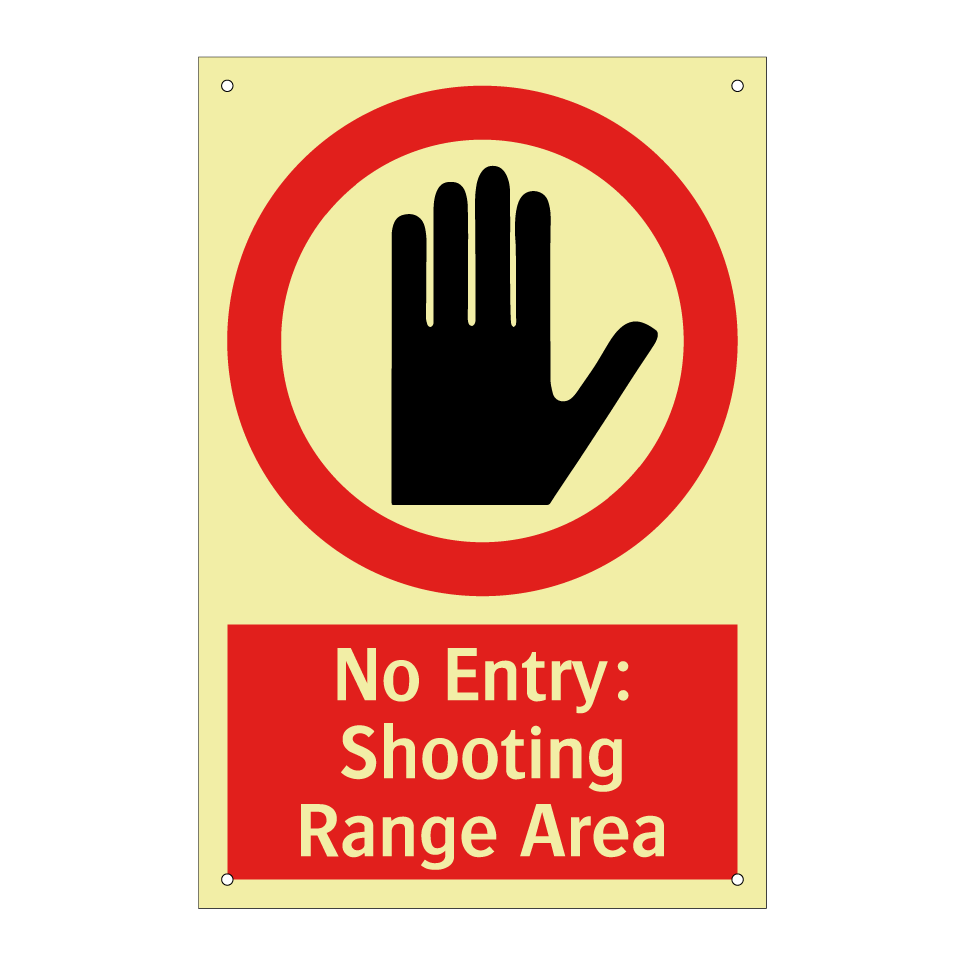 No Entry: Shooting Range Area