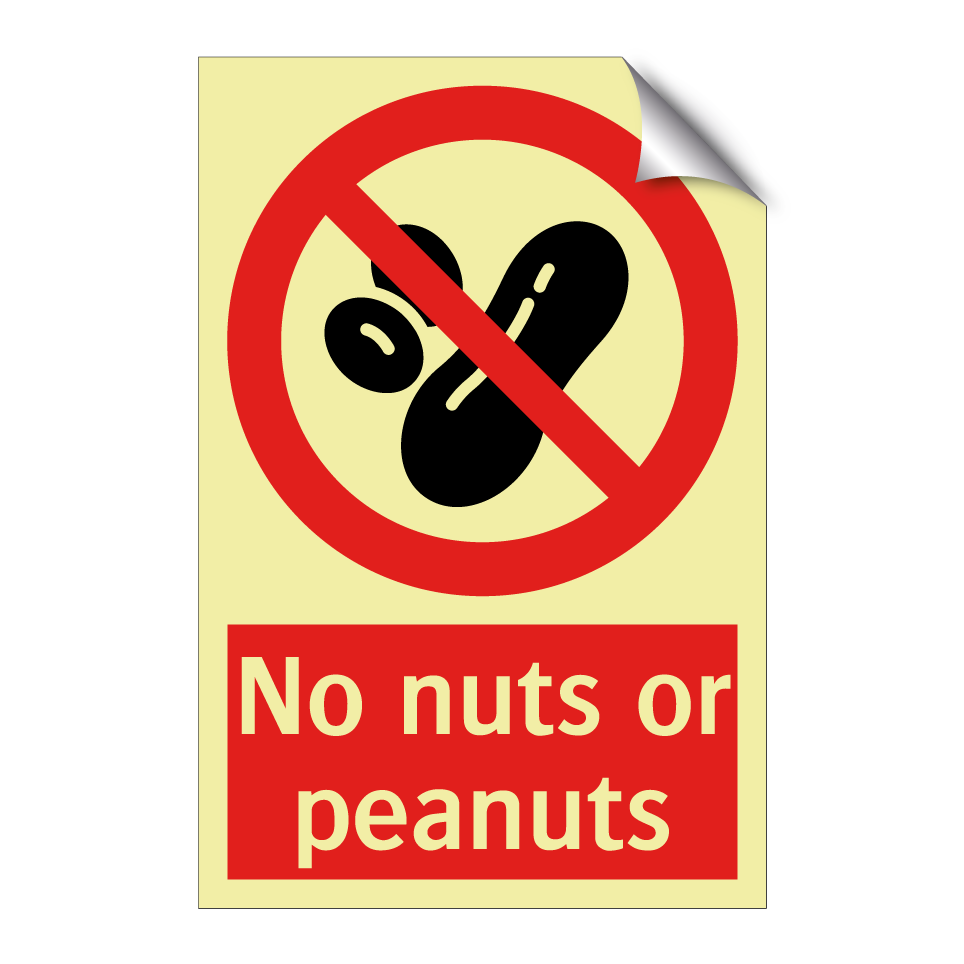 No nuts or peanuts
