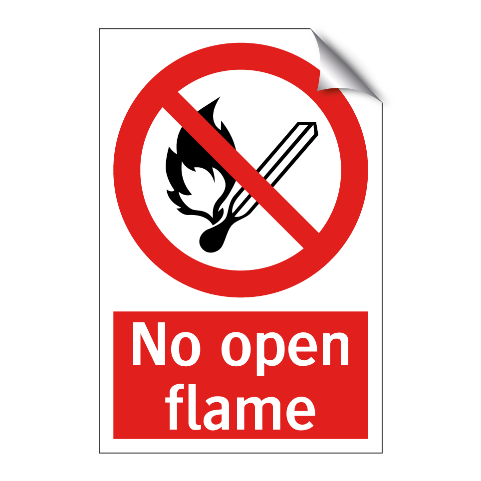 No open flame