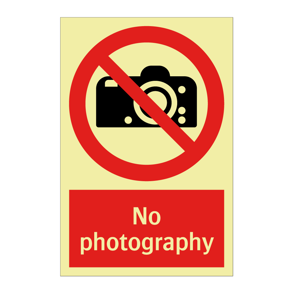 No photography