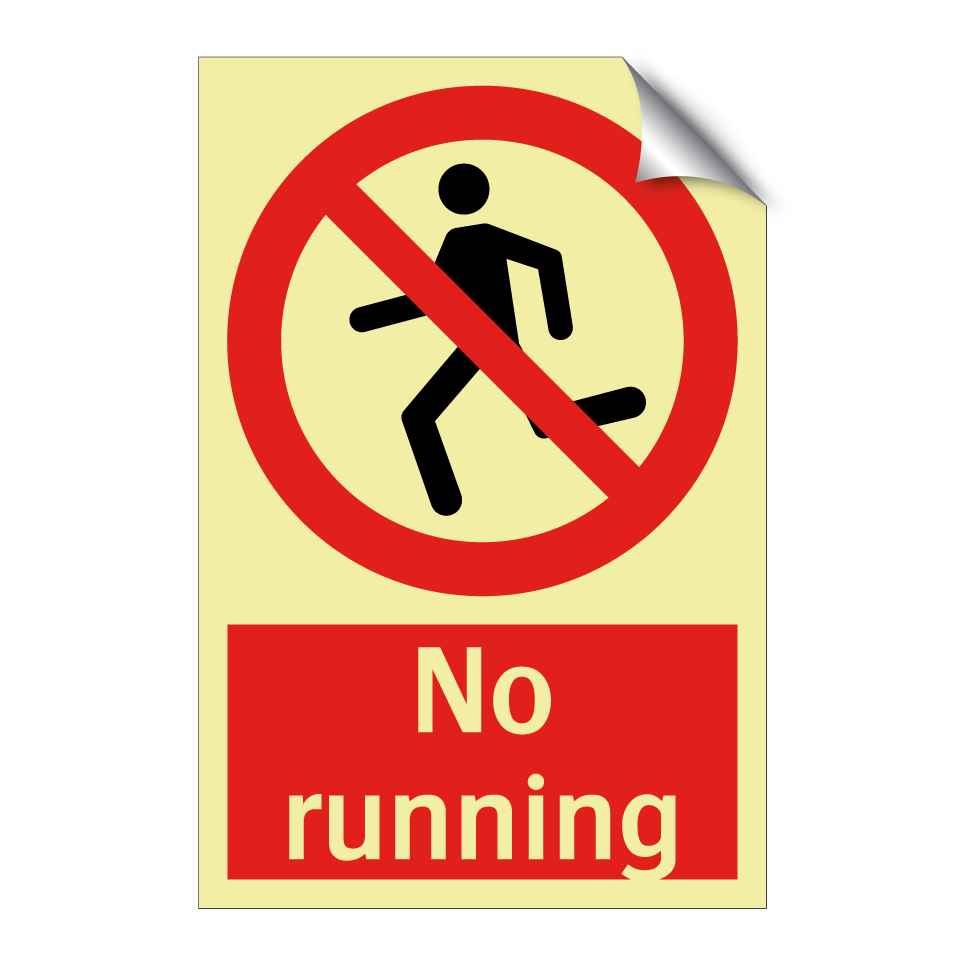 No running