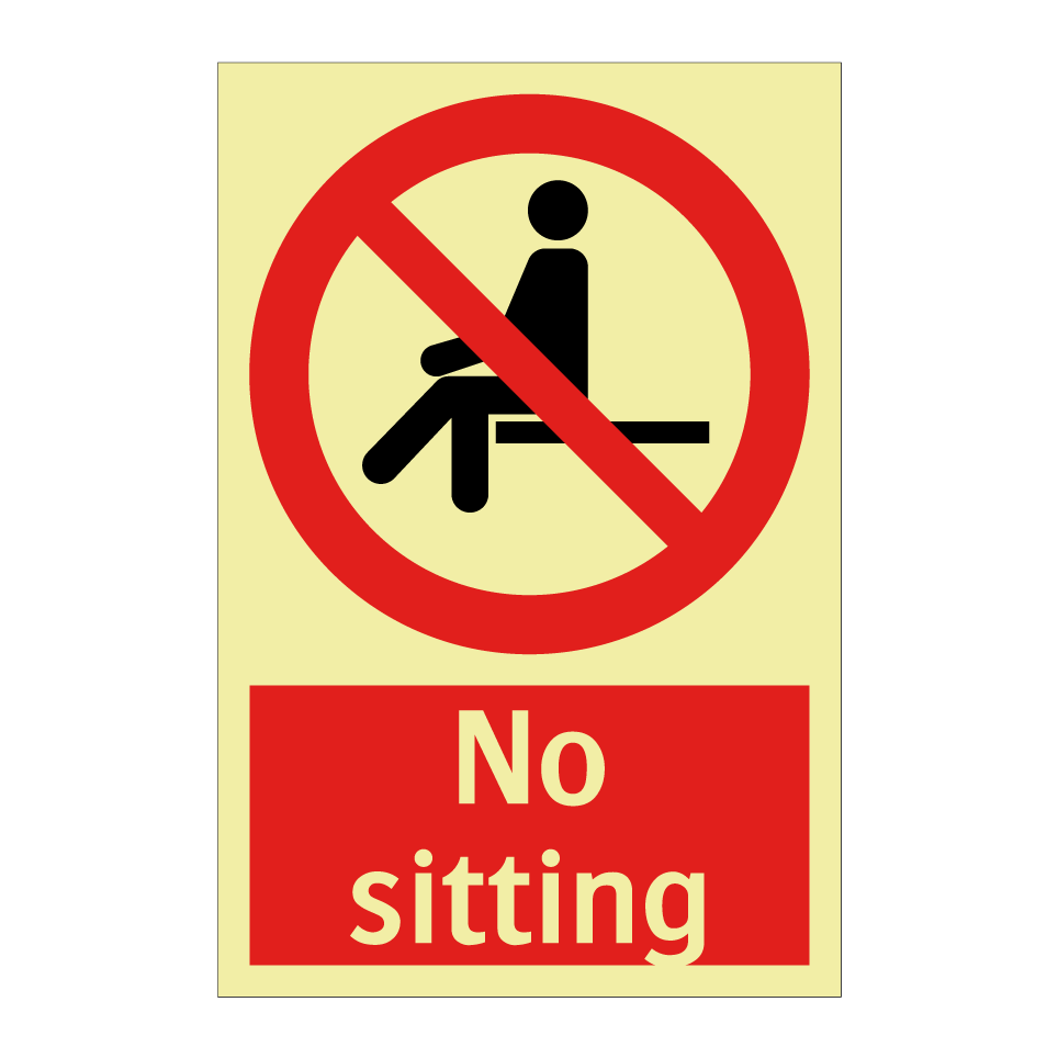 No sitting