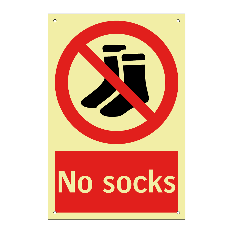 No socks