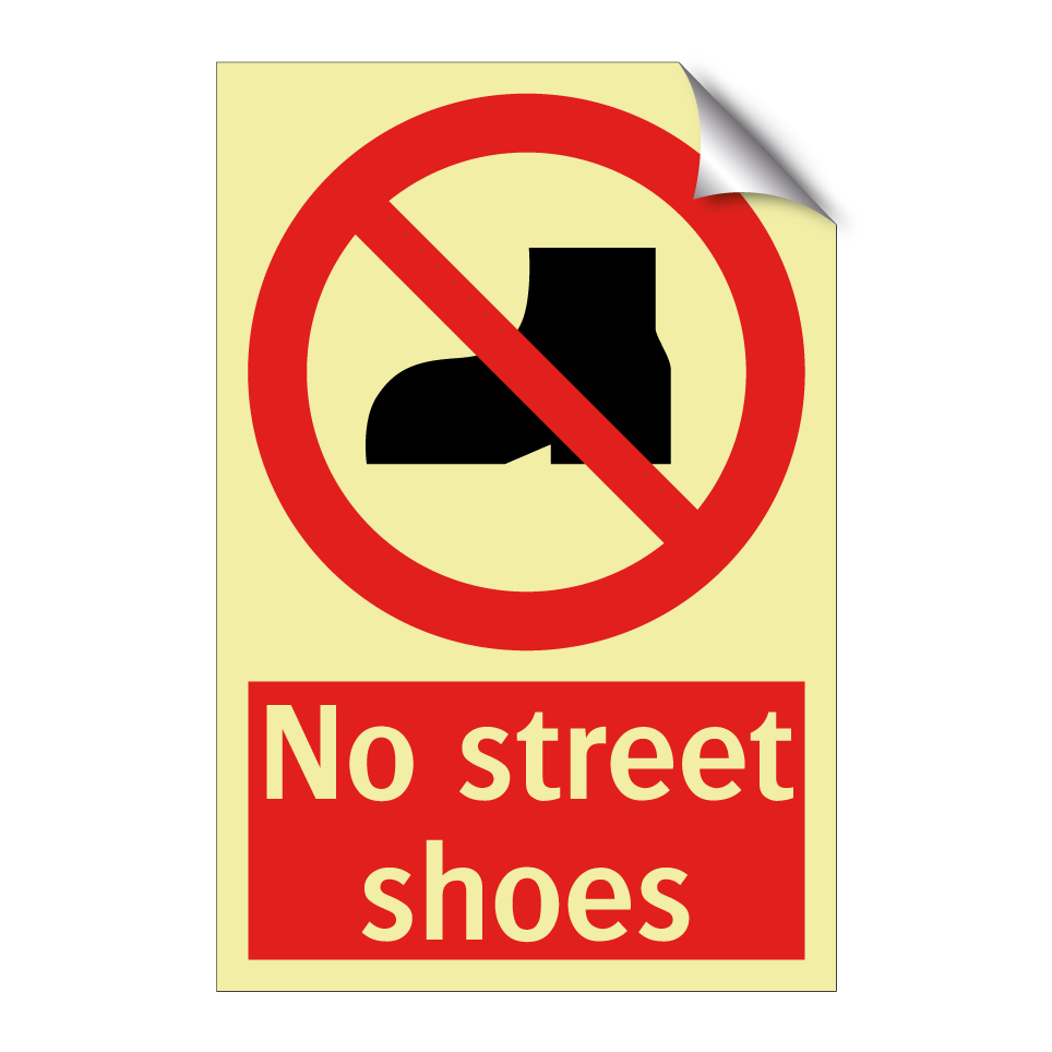 No street shoes