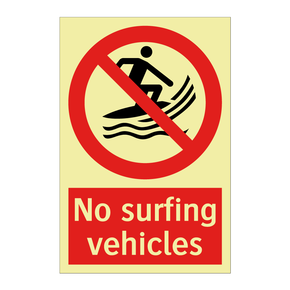 No surfing vehicles