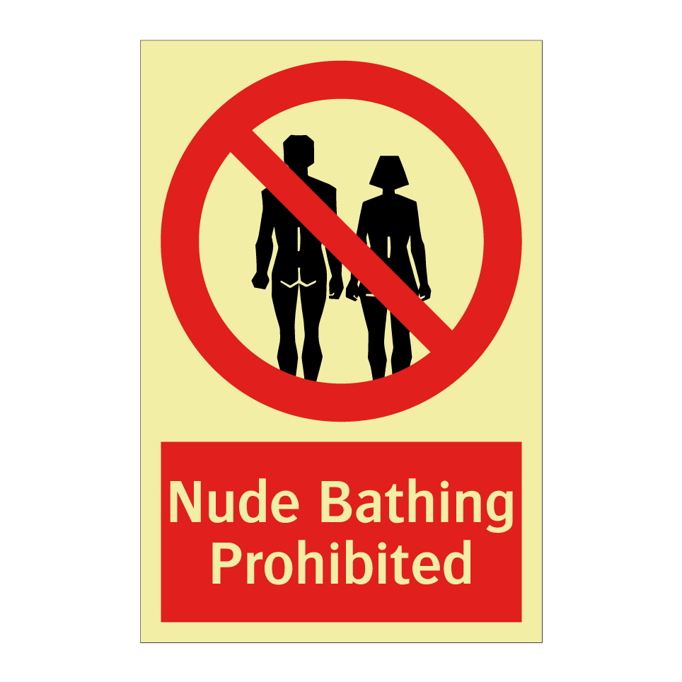 Nude Bathing Prohibited