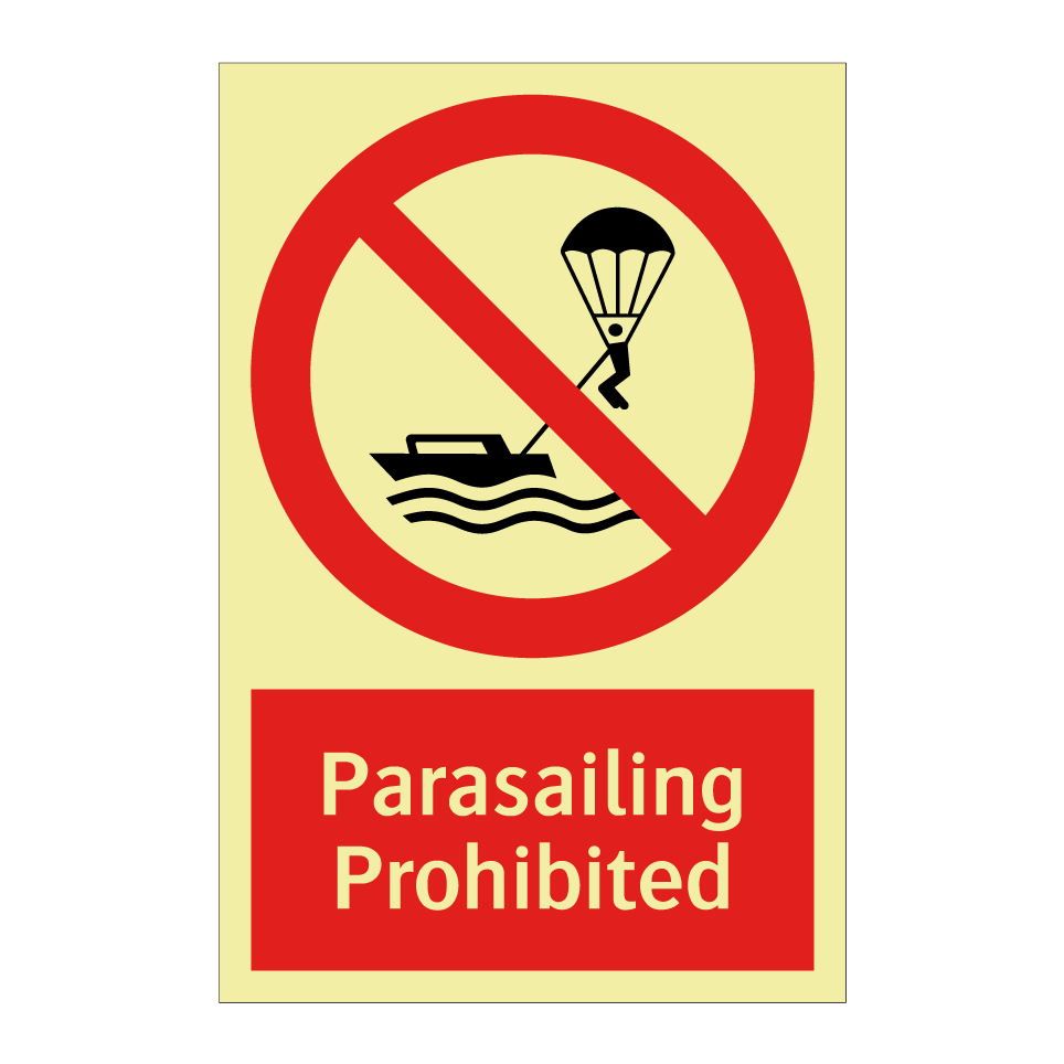 Parasailing Prohibited