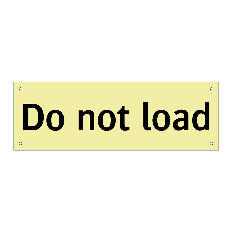Do not load