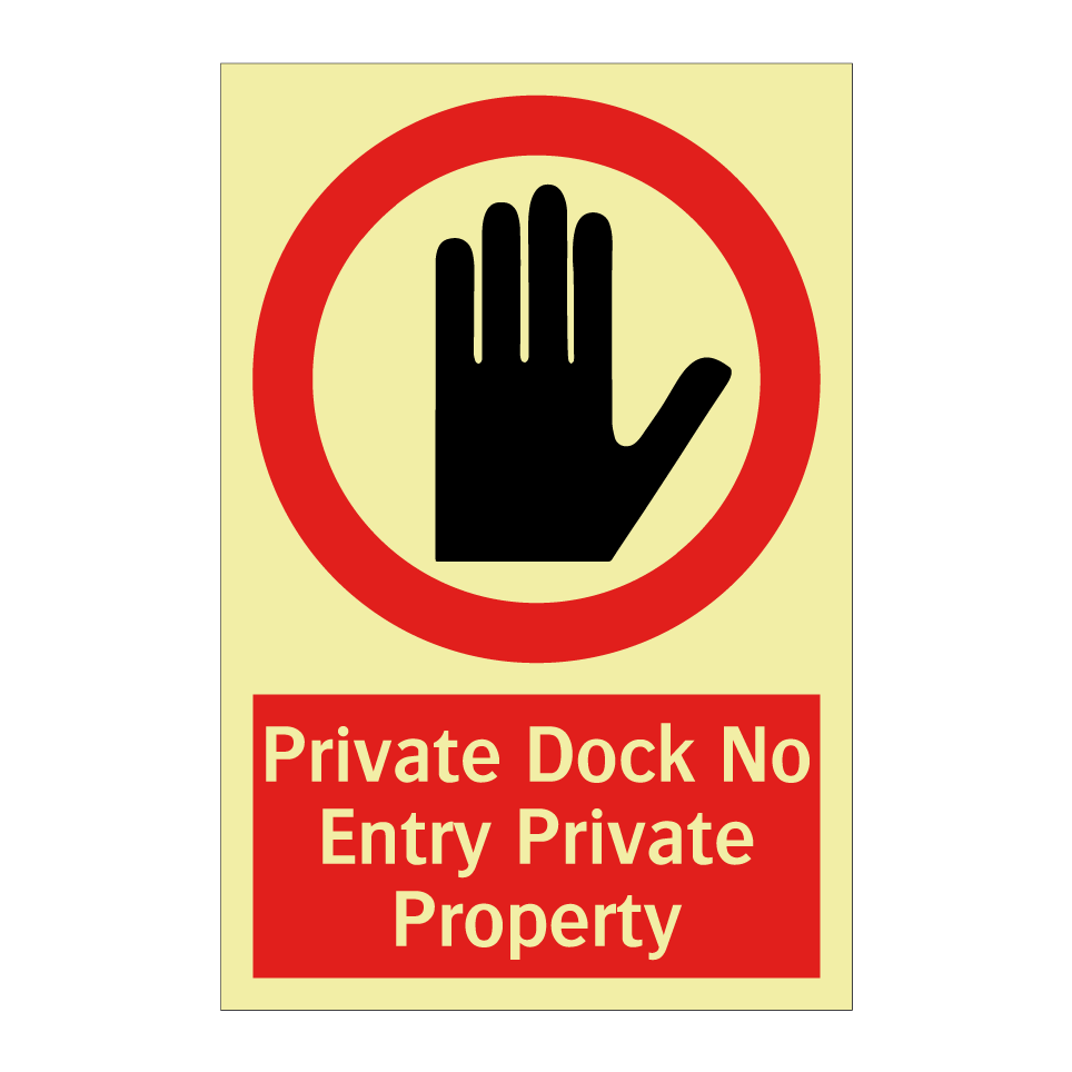 Private Dock No Entry Private Property