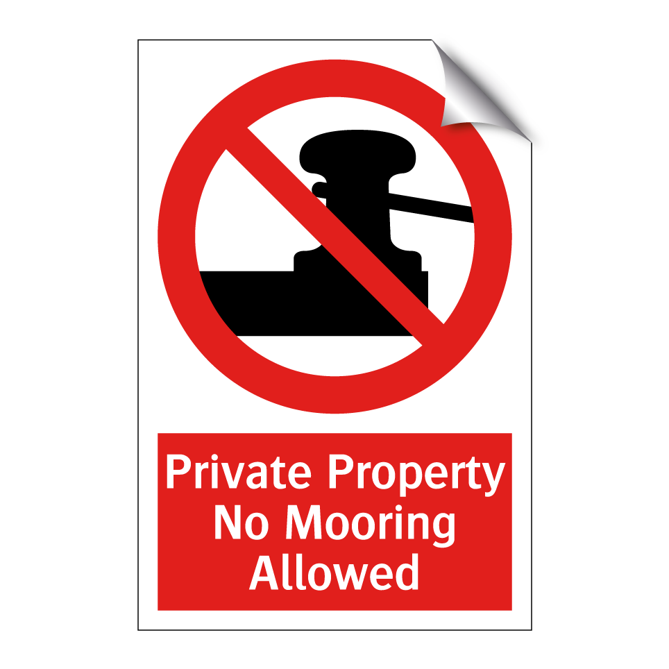 Private Property No Mooring Allowed