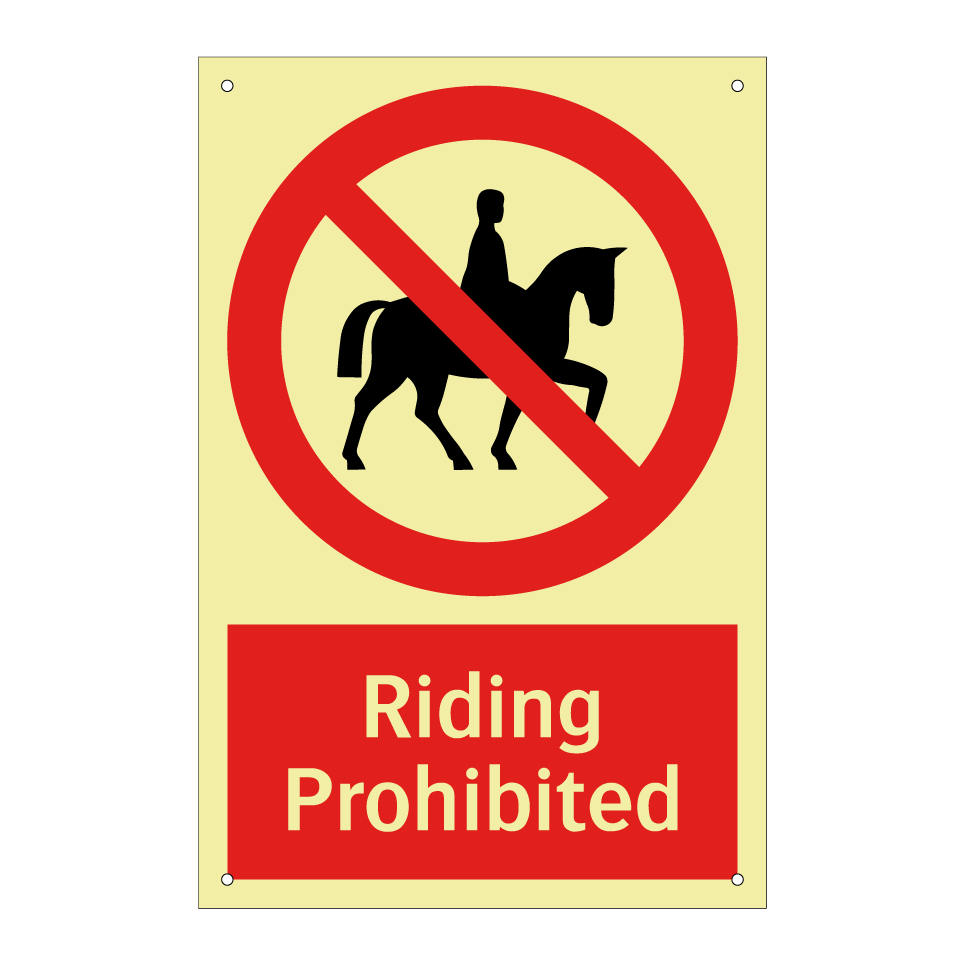 Riding Prohibited