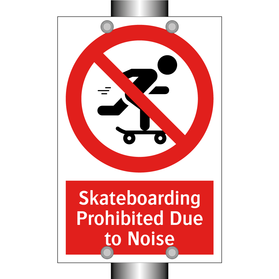 Skateboarding Prohibited Due to Noise