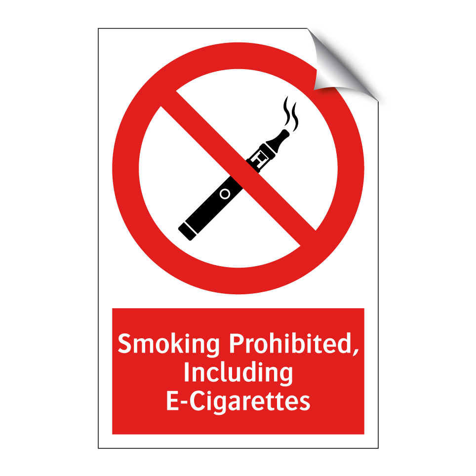 Smoking Prohibited, Including E-Cigarettes