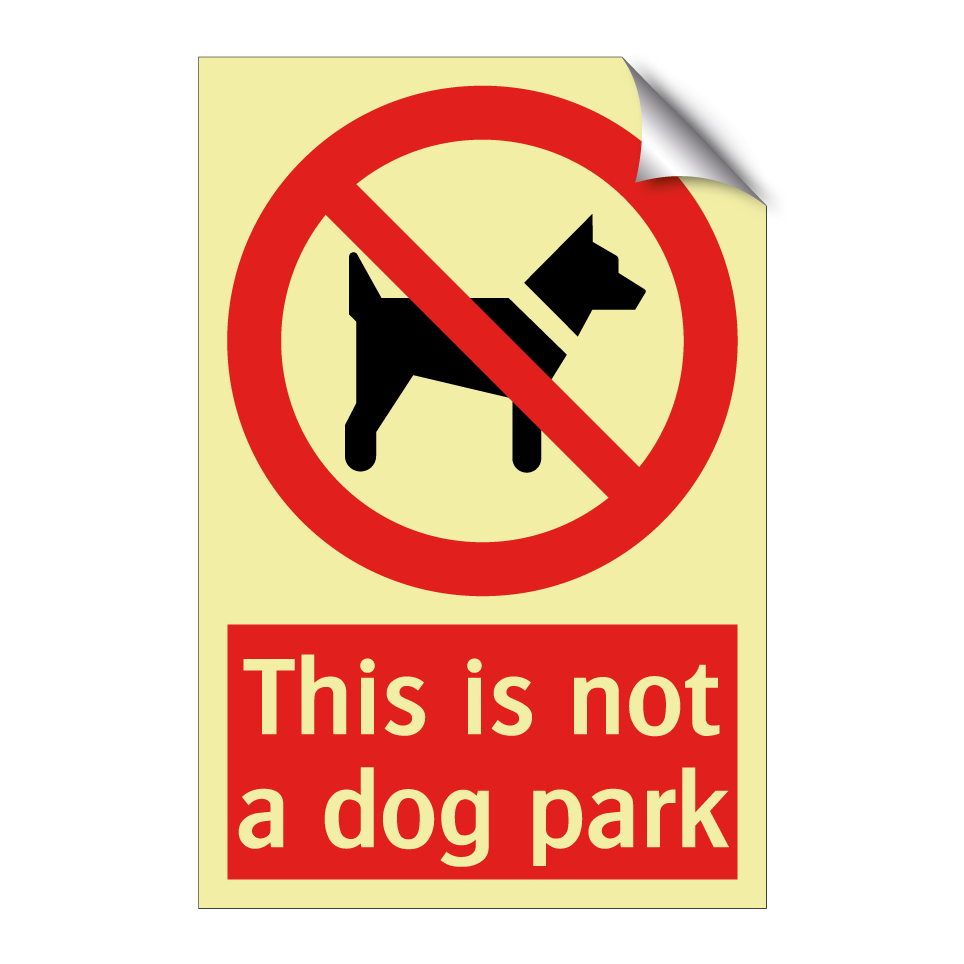 This is not a dog park