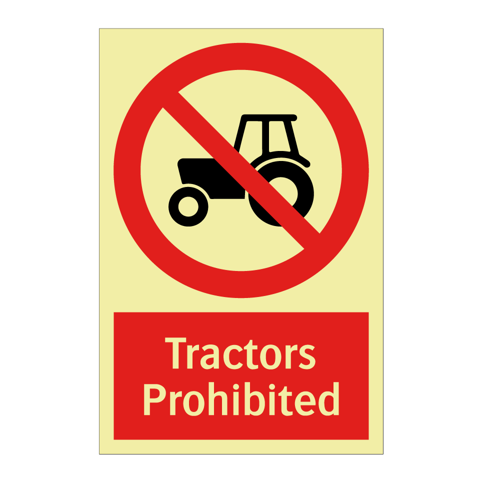 Tractors Prohibited