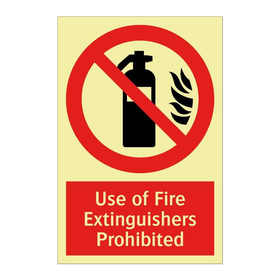 Use of Fire Extinguishers Prohibited