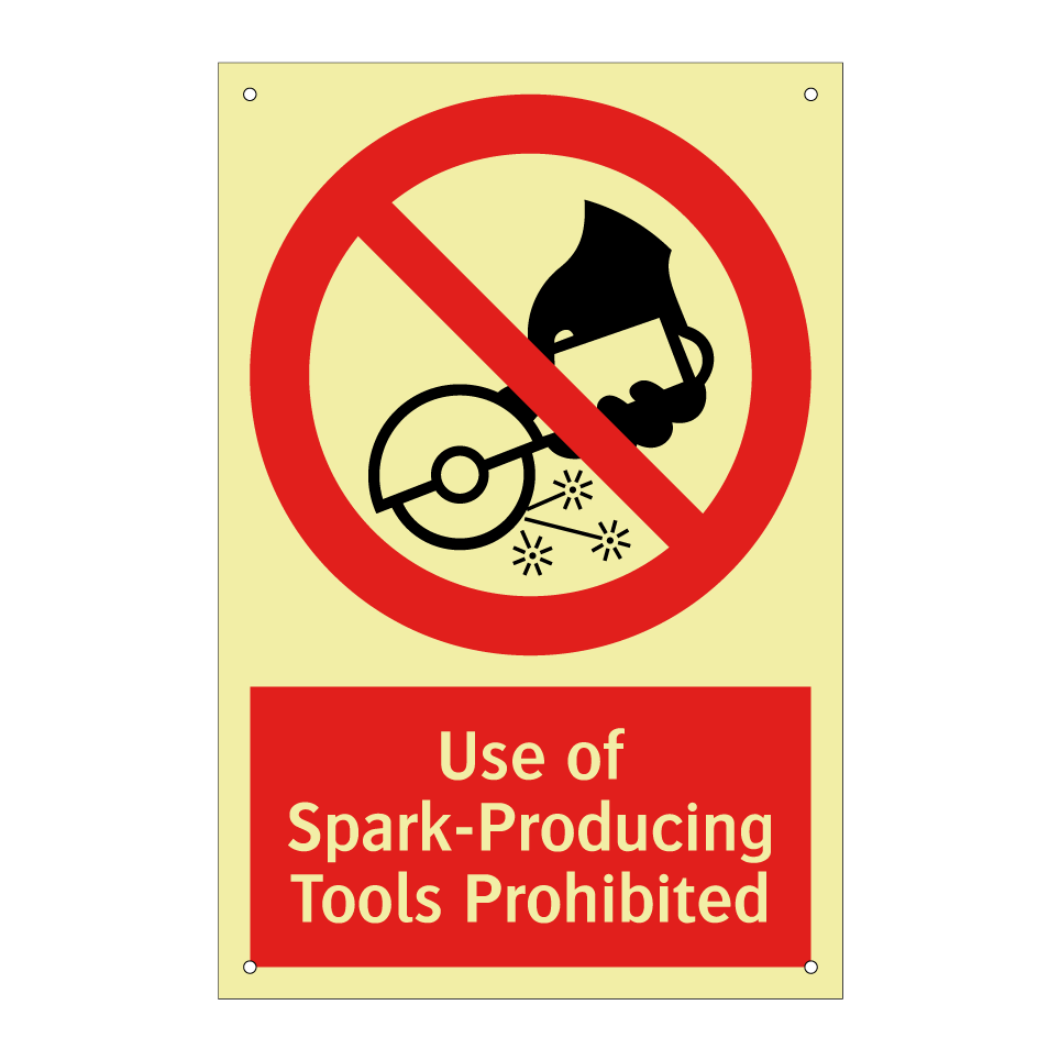 Use of Spark-Producing Tools Prohibited