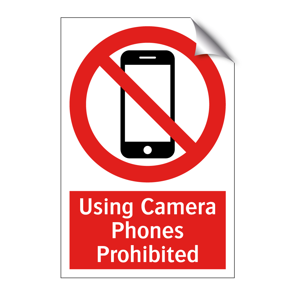 Using Camera Phones Prohibited