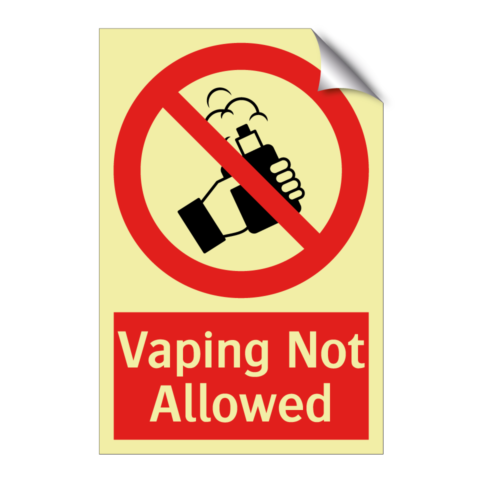 Vaping Not Allowed