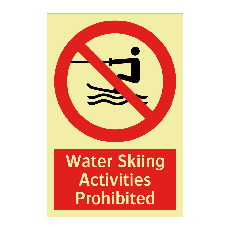 Water Skiing Activities Prohibited